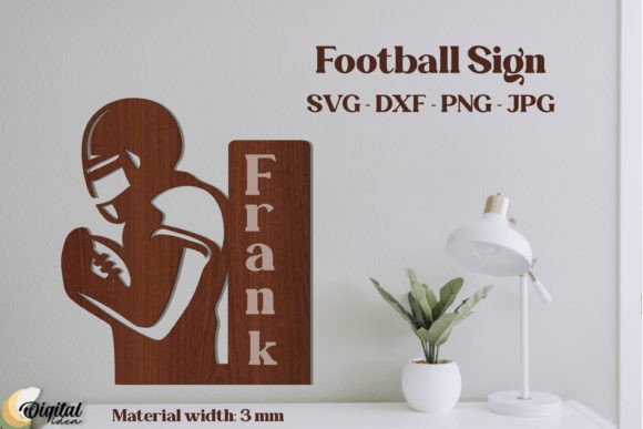 3D Wooden Decorations Laser Cut Football