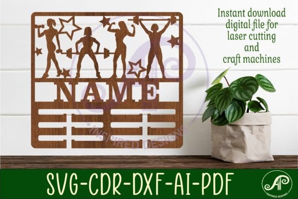 Celebrate Her Strength: Personalized Medal Holder Design