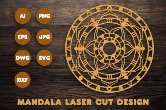 Circular Mandala SVG Files for Cricut: Intricate Laser Cut Designs