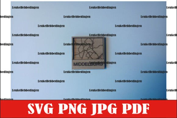 City Map Middelburg Plattegrond: A Laser-Cut Design Asset