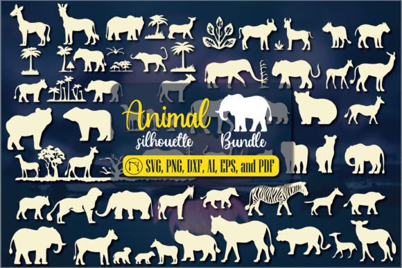 Cricut Animal Silhouette SVG Mega Bundle