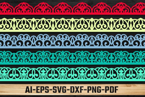 Elegant Laser Lace Border Die Cuts for Paper Crafts
