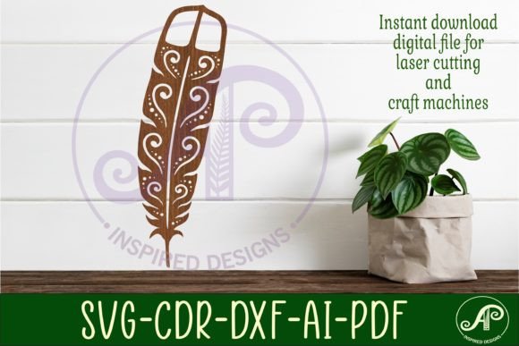 Huia Feather Design 1 Wall Sign 40cm