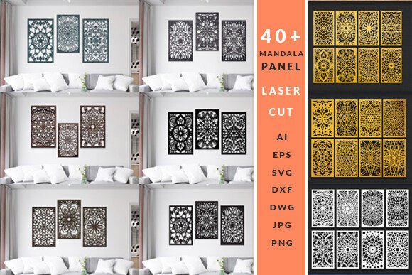 Laser Cut Mandala Panel Bundle: Creative Design Files
