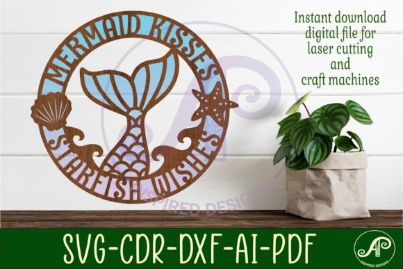 Mermaid Kisses Starfish Wishes Wall Art: A Coastal Dream