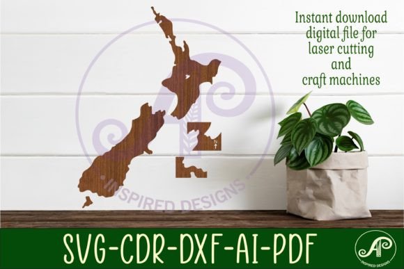 New Zealand Cut out SVG Laser