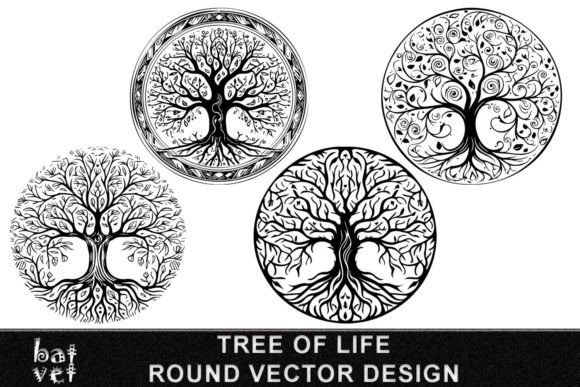 Tree of Life SVG Vector File Bundle for Creative Projects