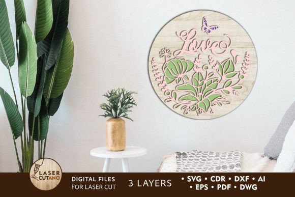 Wall Decorative Panel, Flower Ornaments