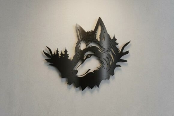 Wolf Wall Art: Powerful Metal Cut Files for DIY Decor